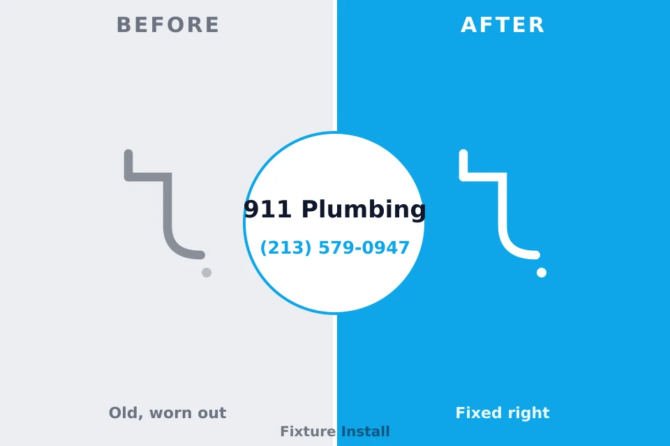 Before and after: plumbing repair Jarrettsville, MD